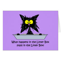 Litterbox Cat Cards