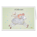 Little baby star greeting card