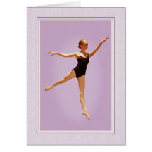 Little Ballet Dancer in Pink Card