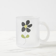 Little Black Flower Mug