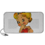 Little Blonde With Feathers Mp3 Speakers