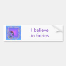 Little blue fairy bumper stickers
