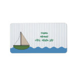 Little Boat baby shower or birthday address label