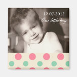 Little boy polka dots magnet