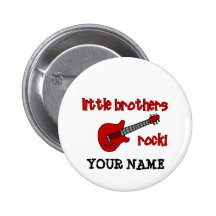 Little Brothers Rock!   with Guitar Pin