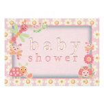 Little Bugs Baby Shower Invitations Pink