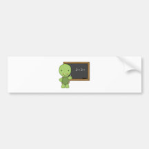little chalkboard turtle bumper stickers
