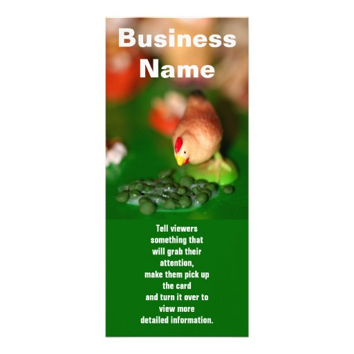 Little Chicken, Business Name, Tell viewers som... Custom Rack Card