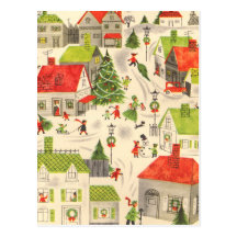 Little Christmas Village Post Card