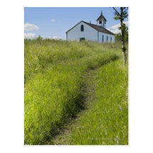 Little Church On The Canadian Prairies Postcard