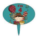 Little Cowboy 4th Birthday Cake Topper