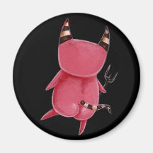 Little devils - Devils dance art Fridge Magnet