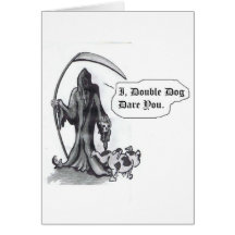 Little Dog GRIM GREETING CARD