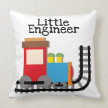 Little Engineer Train Pillow