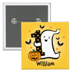 Little Ghost 1st Birthday Buttons
