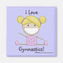 Little Gymnast Girl-Shape Up Magnet