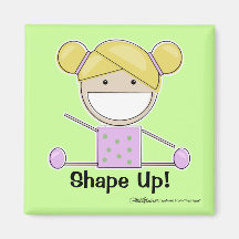 Little Gymnast Girl-Shape Up Magnets