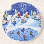 Little Hockey Players Coaster