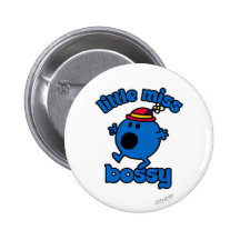 Little Miss Bossy Classic 1 Pinback Buttons