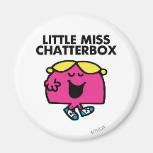 Little Miss Chatterbox Classic 1 Refrigerator Magnet
