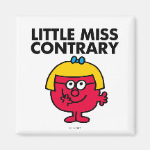 Little Miss Contrary Classic Fridge Magnet