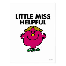 Little Miss Helpful Classic Post Card
