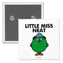 Little Miss Neat Classic Pinback Button