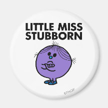 Little Miss Stubborn Classic Fridge Magnets