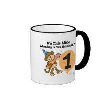 Little Monkey 1st Birthday Tshirts and Gifts Coffee Mug