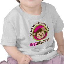 Little Monkey Going To Be A Big Sister T Shirts