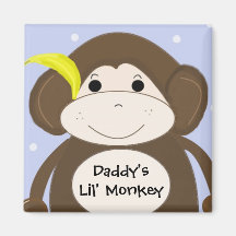 Little Monkey With Cute Saying Magnets