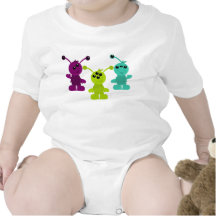 Little Monster Alien Creatures T-shirt