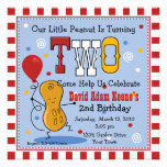 Little Peanut 2nd Birthday Party Invitation