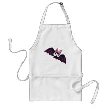 LITTLE PURPLE & PINK BIG-EYED BAT APRONS