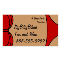 Little Red Bikini Business Cards