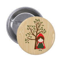 Little Red Riding Hood Button