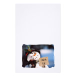 Little Snowman With Customisable Sign Personalized Stationery