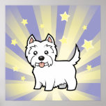 Little Star West Highland White Terrier Poster