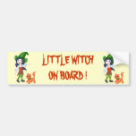 Little Witch On Board Bumper Sticker