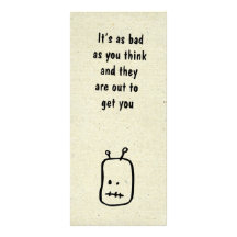 little wobblies book mark full color rack card