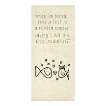 little wobblies book mark rack card