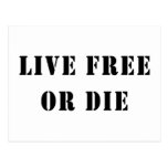Live Free Or Die Postcards