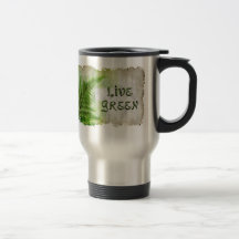 LIVE GREEN Eco Enviro Travel Mug for Earth Day
