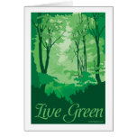 Live Green - Tree Hugger Greeting Cards
