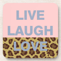 Live Laugh Love Beverage Coasters