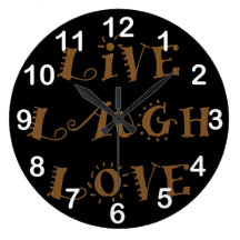 Live Laugh Love Clock