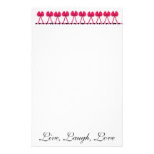 Live Laugh Love Customized Stationery