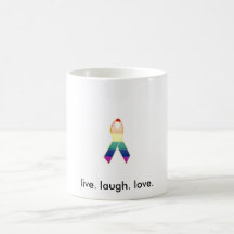 live, laugh, love mug.