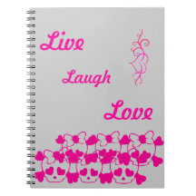 live laugh love notebook