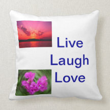 Live Laugh Love Pillow